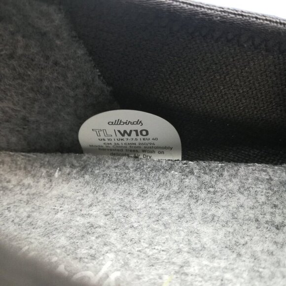 AllBirds Slip On Tree Loungers Gray Size 10 Womens Casual Walking Comfort Knit - Picture 8 of 10